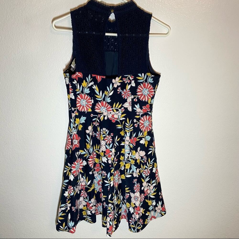 Anthropologie Moulinette Souers Ashbury Dress Corduroy Floral Crotchet Neckline - Picture 5 of 6